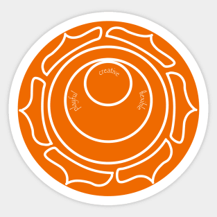 Sacral Chakra - creativity and enjoyment Sticker